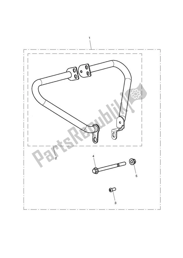 All parts for the Engine Dresser Bar Kit of the Triumph America Carburettor 790 2002 - 2007